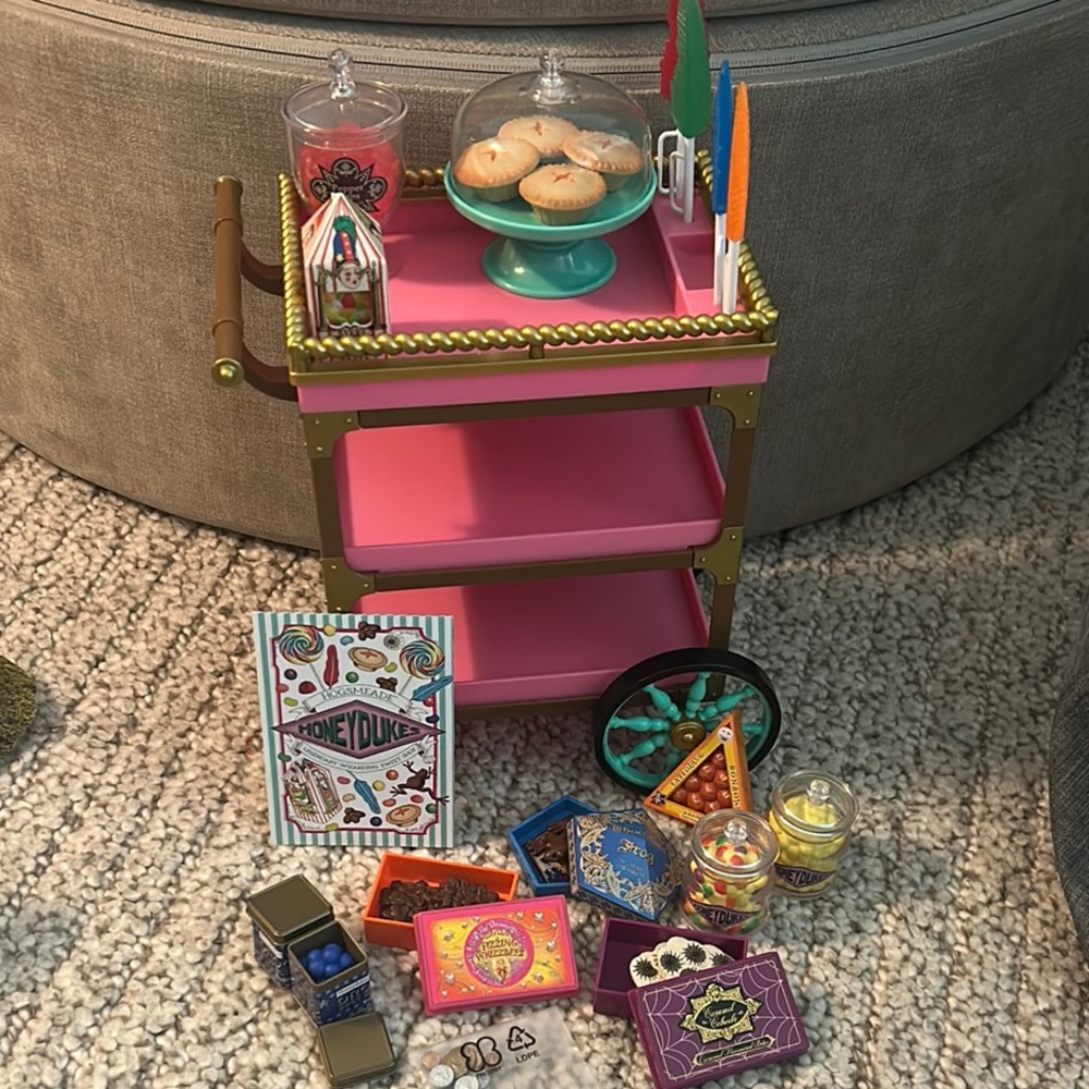 American Girl Honeydukes Candy Trolley
